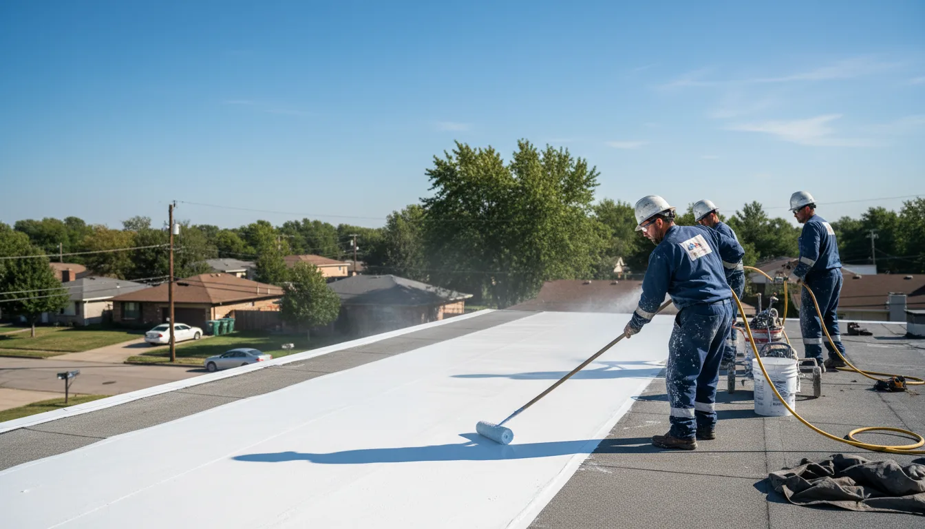 Commercial roof coating in Robinson, KS near me